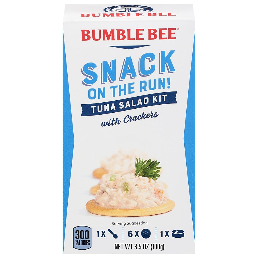 Bumble Bee Snack On The Run! Tuna Fish with Crackers, 3.5 oz., 12/Carton