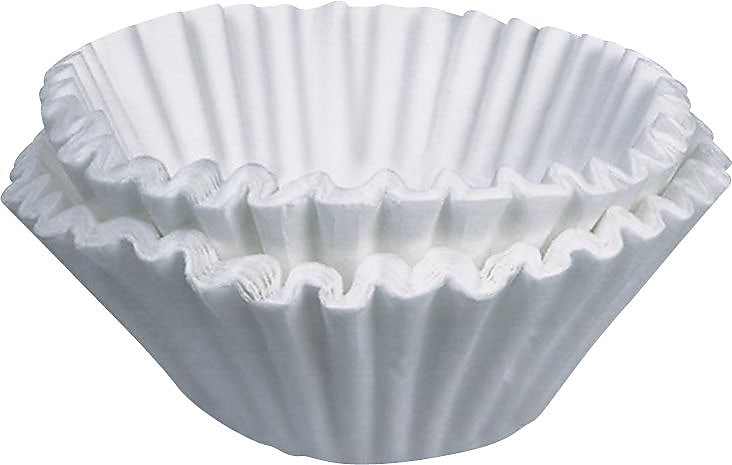 Bunn® Coffee/Tea Brewer Dual Purpose White Paper Filters, 1.5 Gallon Urn Style, 500 Count