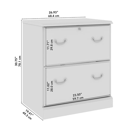 Bush Business Furniture Arlington 2-Drawer Lateral File Cabinet, Harvest Cherry