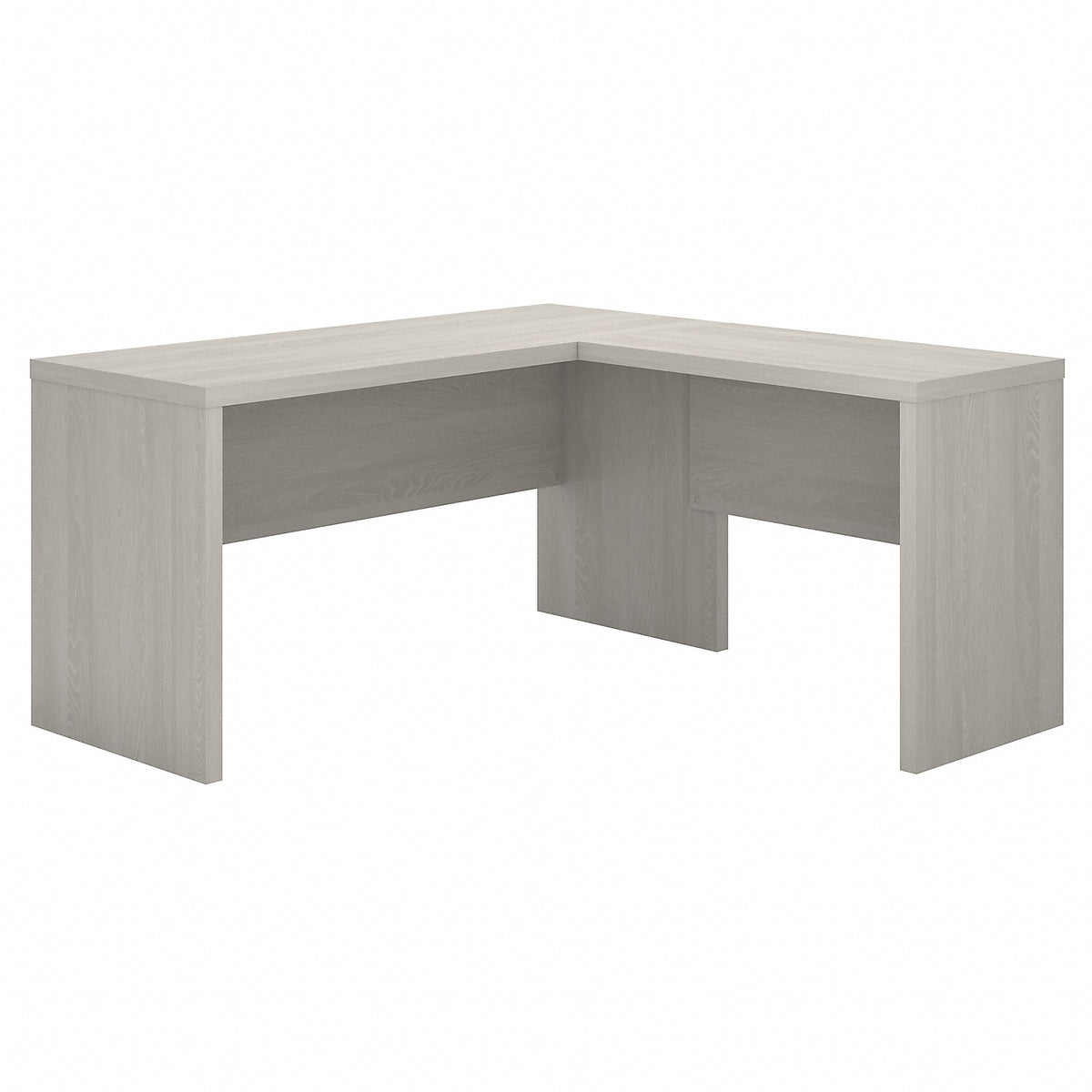 Bush Business Furniture Echo 60"W L Shaped Desk, Gray Sand