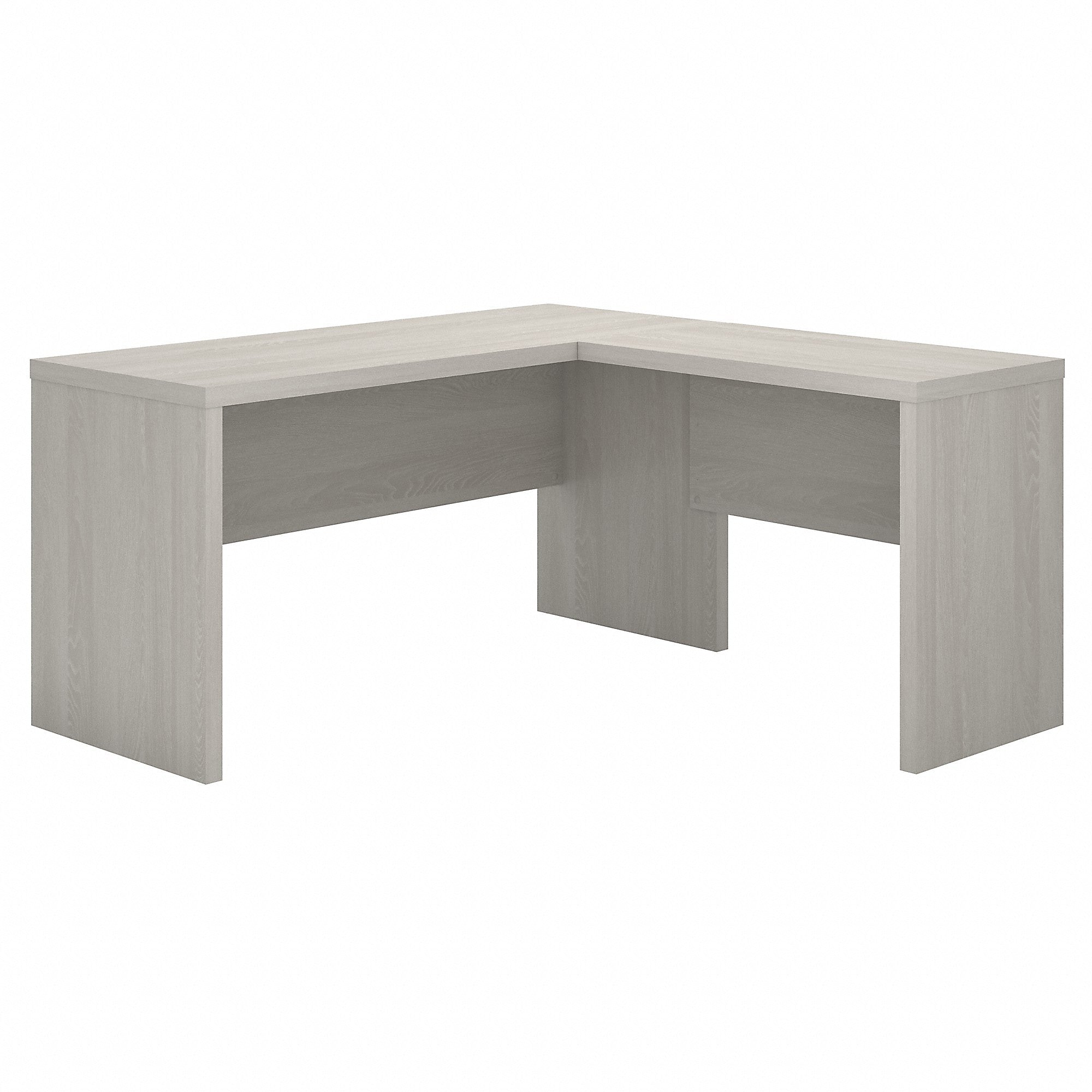 Bush Business Furniture Echo 60"W L Shaped Desk, Gray Sand