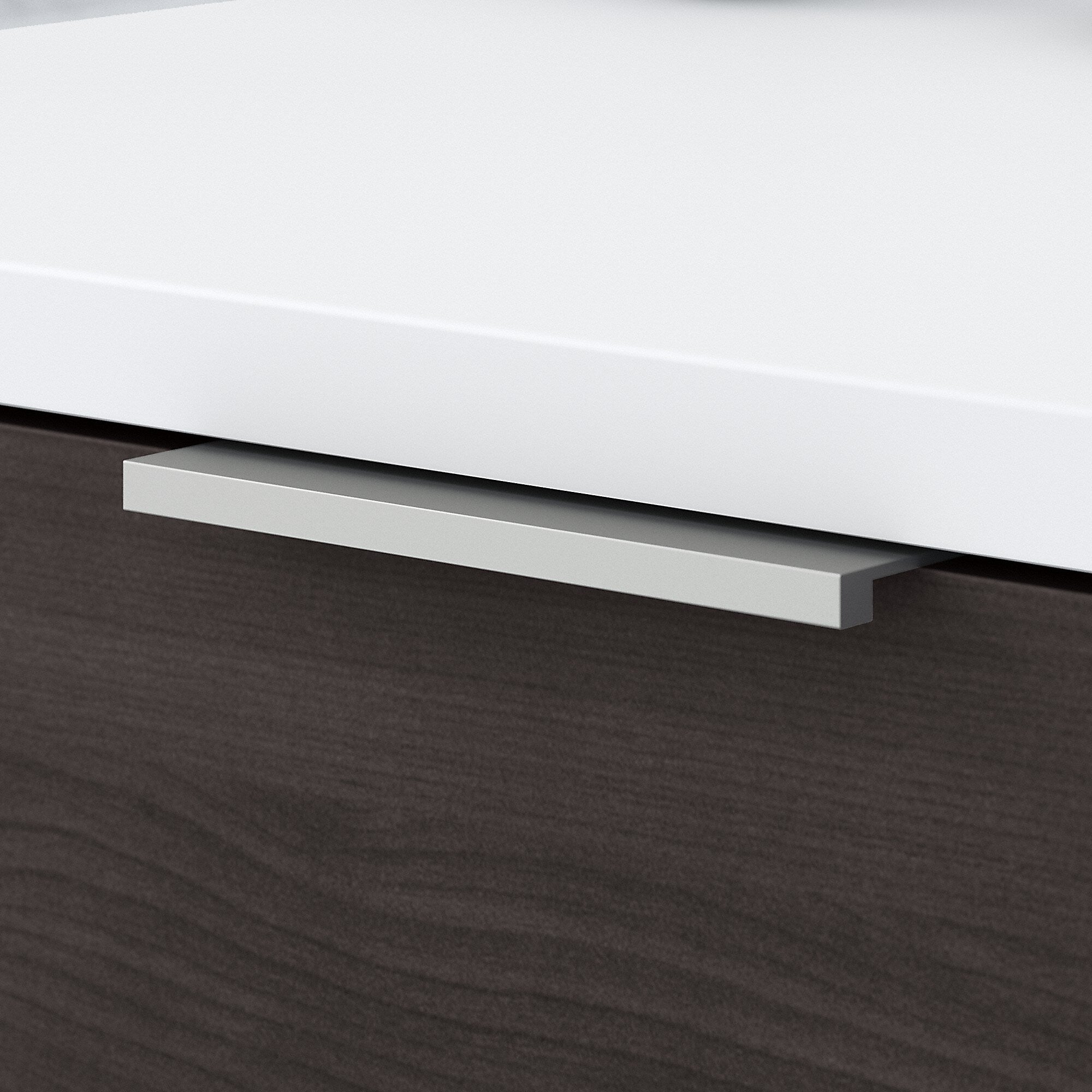 Bush Business Furniture Jamestown 2-Drawer Lateral File Cabinet, Locking, Letter/Legal, Storm Gray/White, 29.72