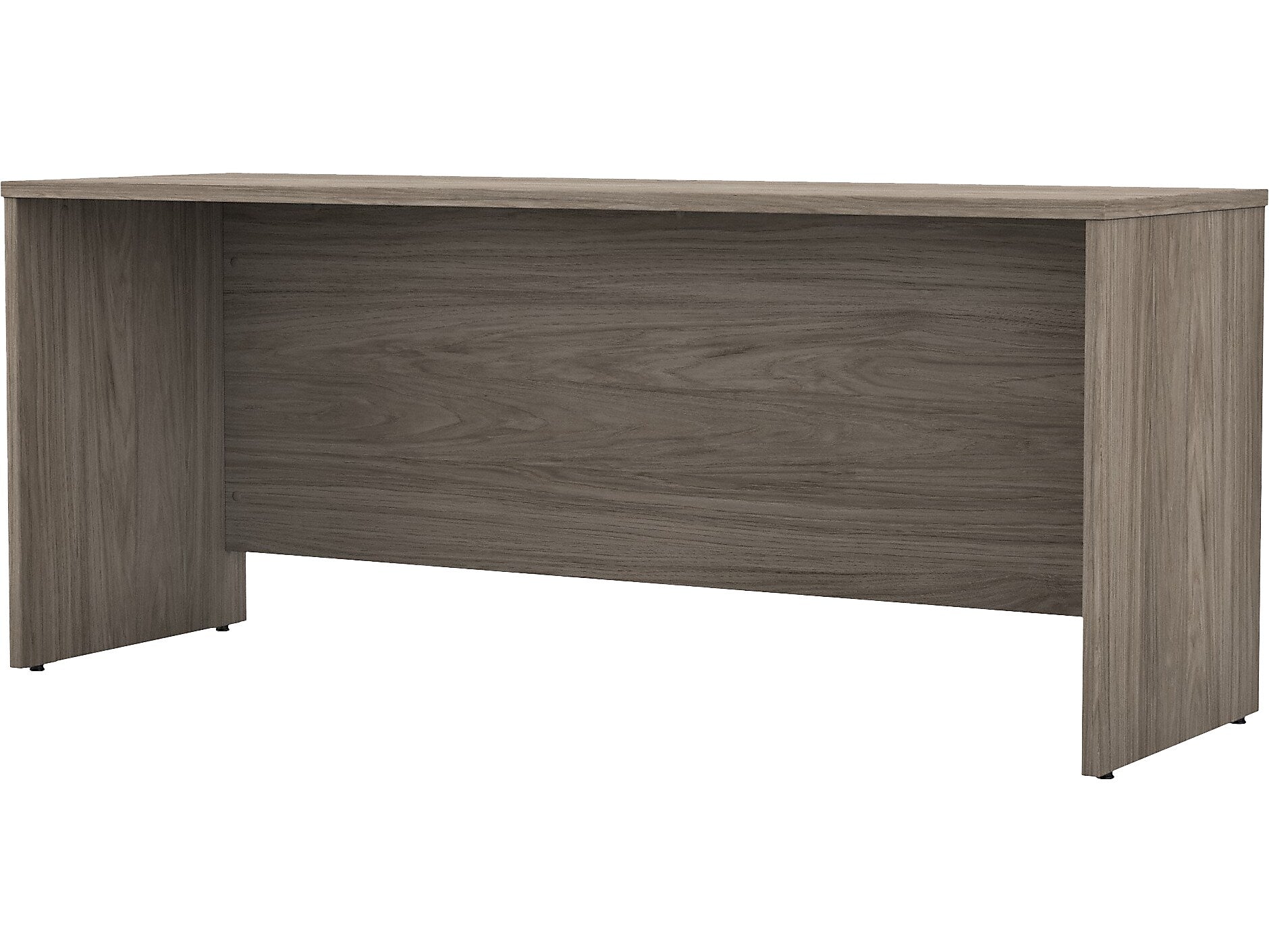 Bush Business Furniture Studio C 72"W Credenza Desk, Modern Hickory