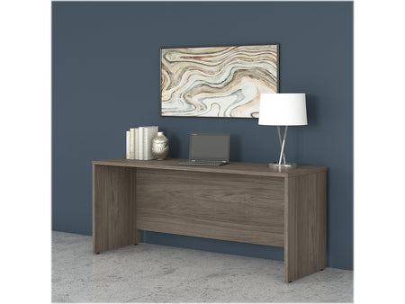 Bush Business Furniture Studio C 72"W Credenza Desk, Modern Hickory