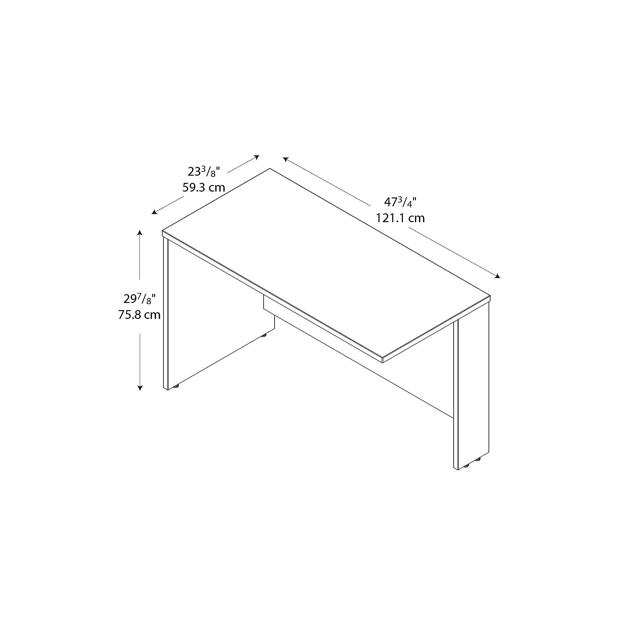 Bush Business Furniture Westfield 48W Return Bridge, Natural Cherry