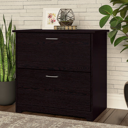 Bush Furniture Cabot 2 Drawer Lateral File Cabinet, Espresso Oak