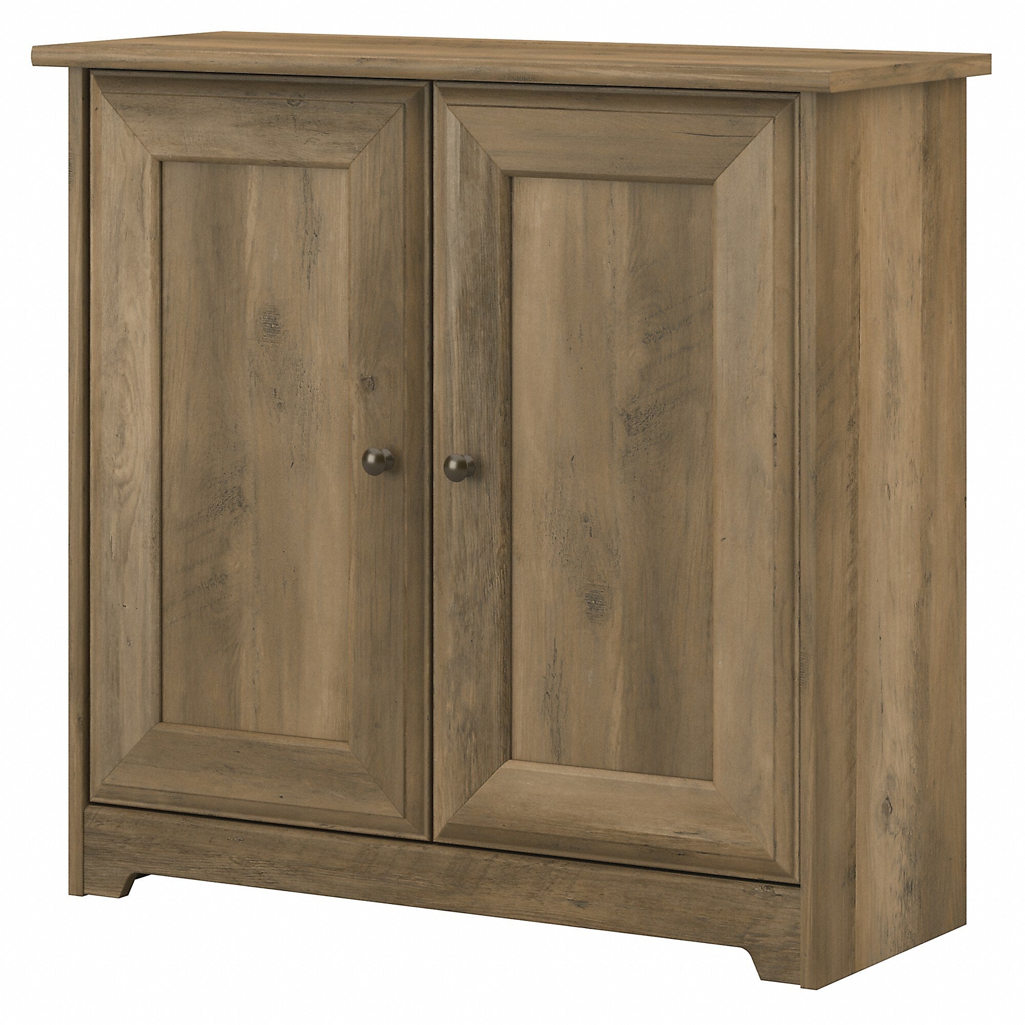 Bush Furniture Cabot 30.2" Storage Cabinet with 2 Shelves, Reclaimed Pine