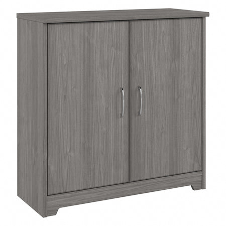 Bush Furniture Cabot 30"H Small Storage Cabinet with 2 Shelves, Modern Gray