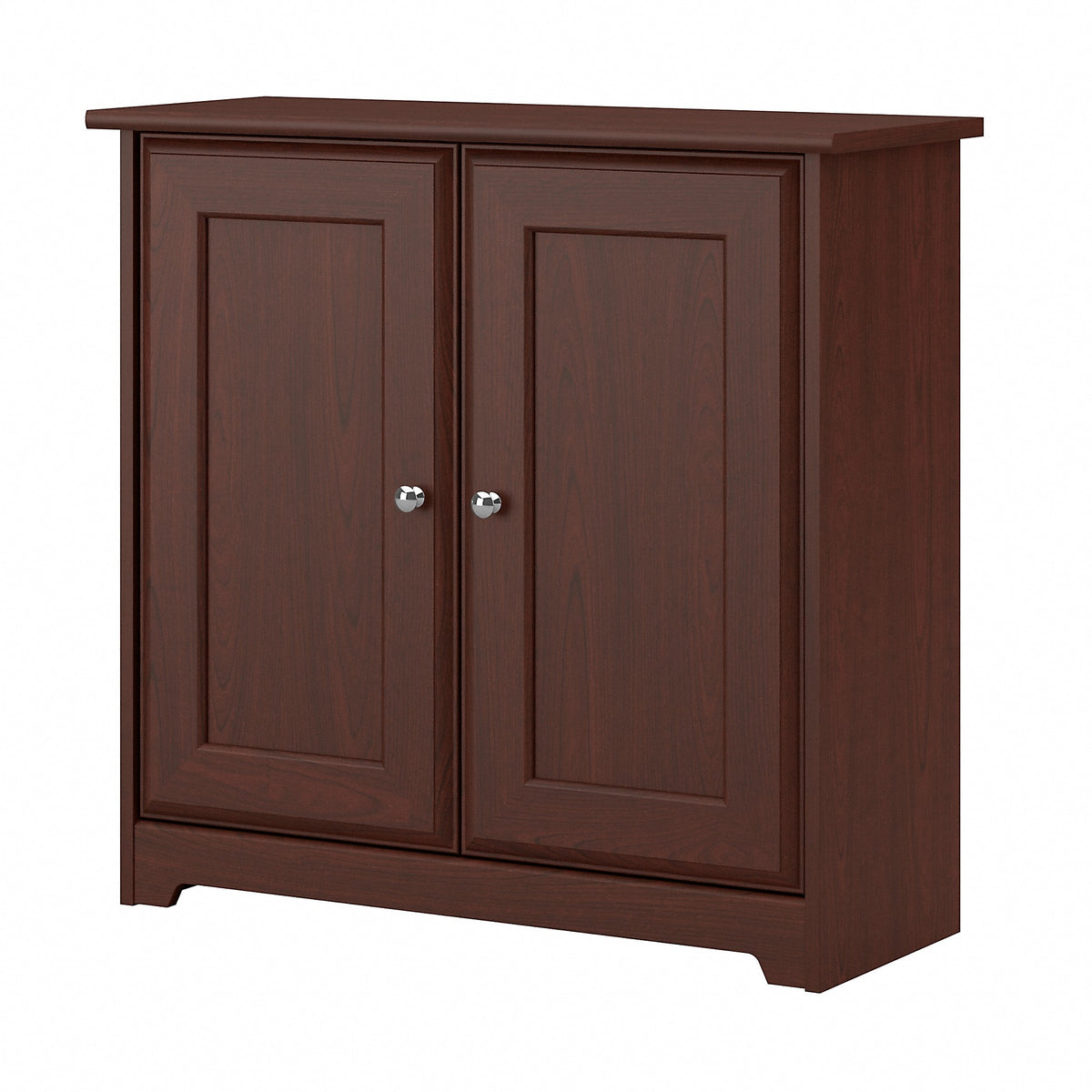 Bush Furniture Cabot 30"H Small Storage Cabinet with Doors, Harvest Cherry