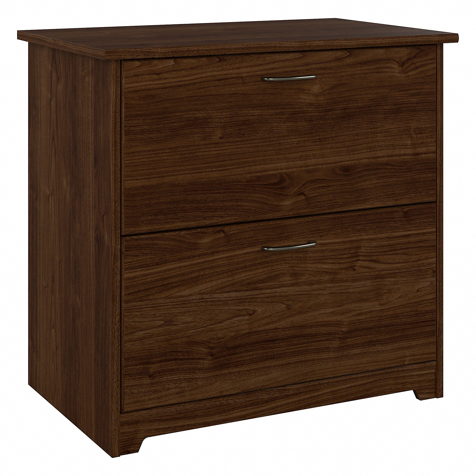 Bush Furniture Cabot 31"W 2-Drawer Lateral File Cabinet, Letter/Legal, Modern Walnut