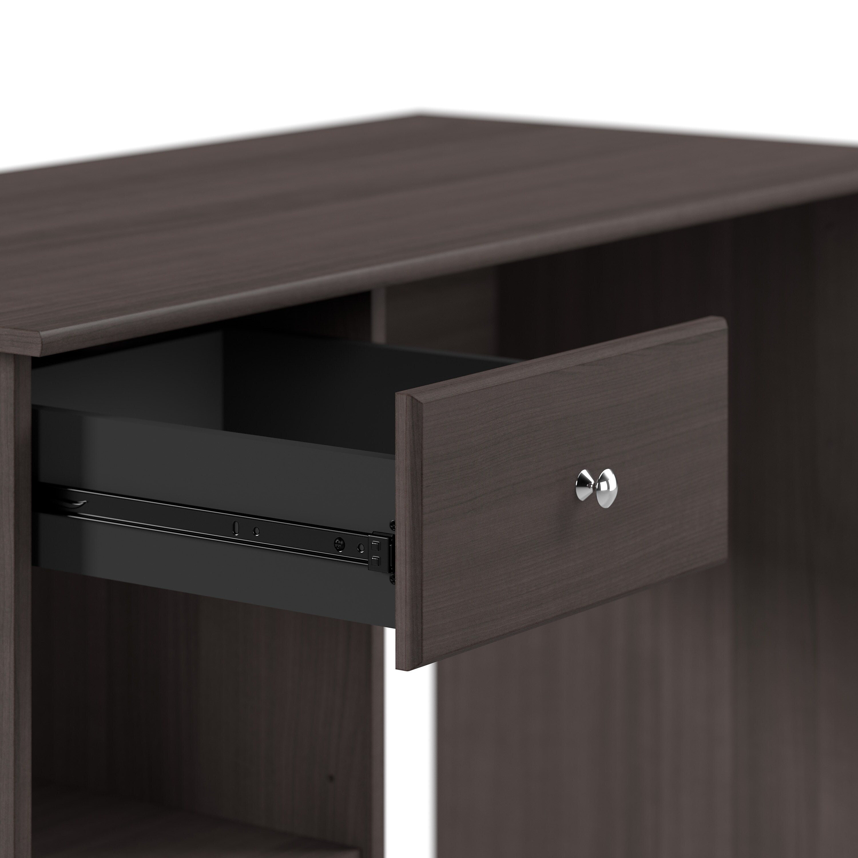 Bush Furniture Cabot 48"W Computer Desk with Storage, Heather Gray