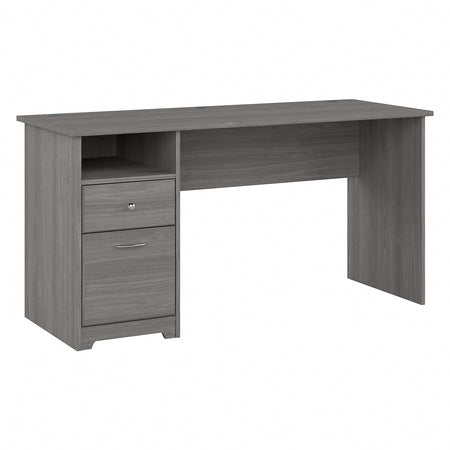 Bush Furniture Cabot 60"W Computer Desk with Drawers, Modern Gray