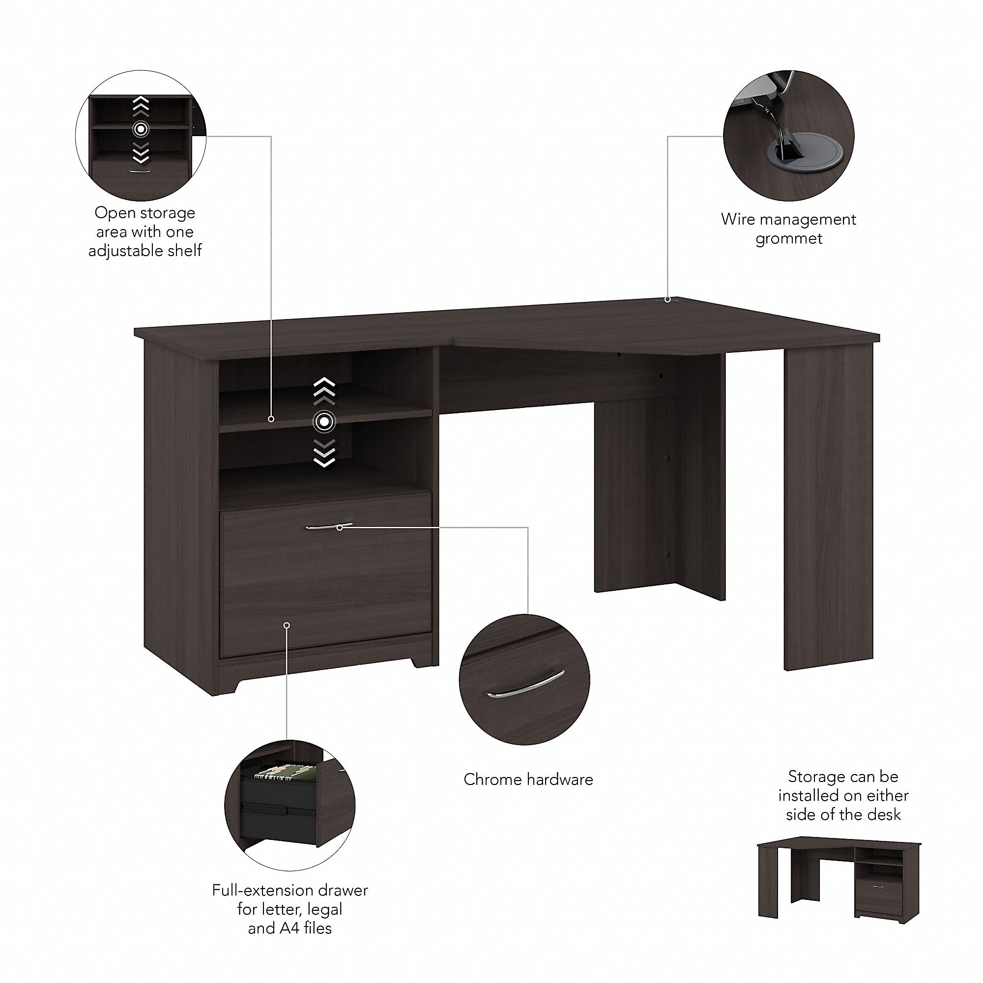 Bush Furniture Cabot 60