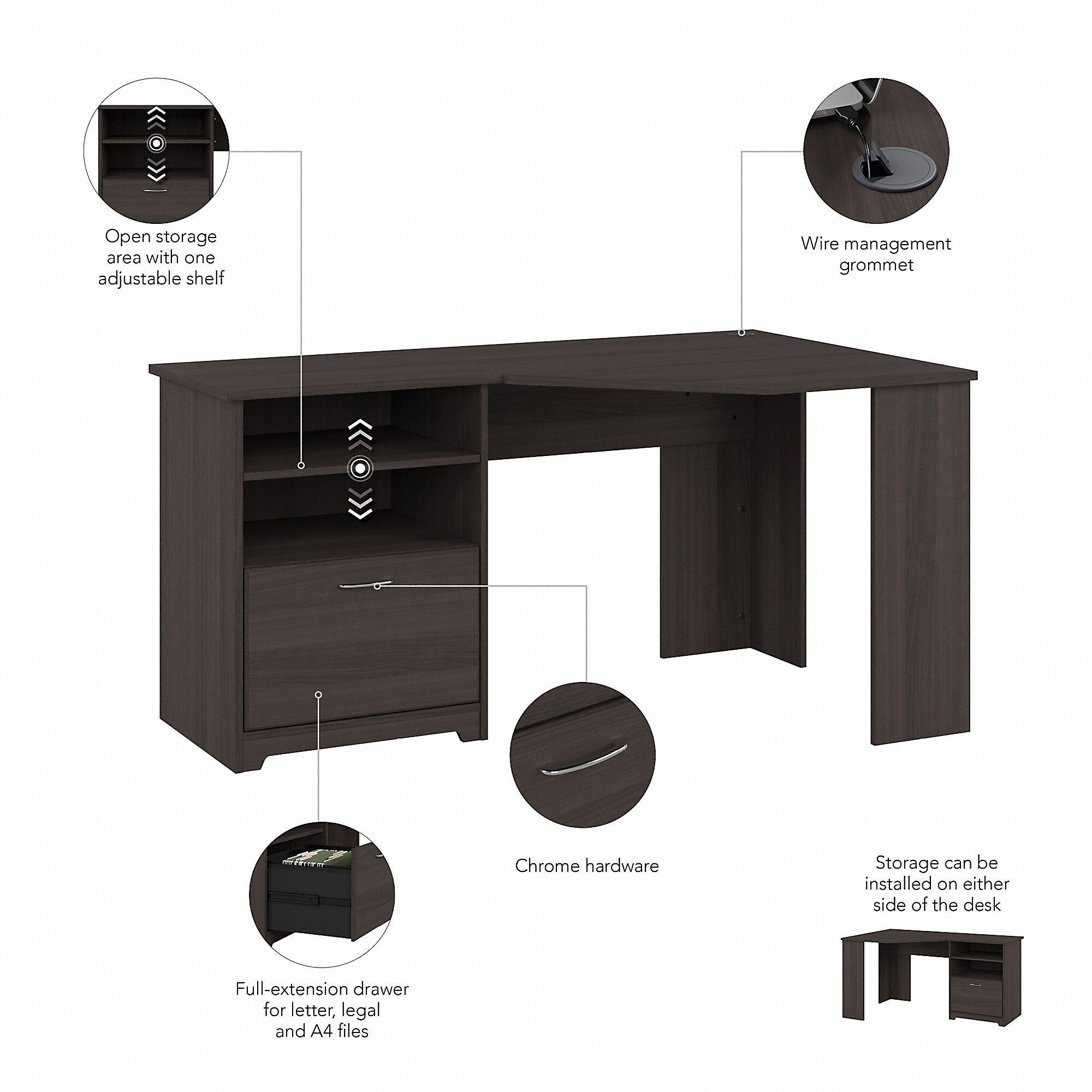 Bush Furniture Cabot 60