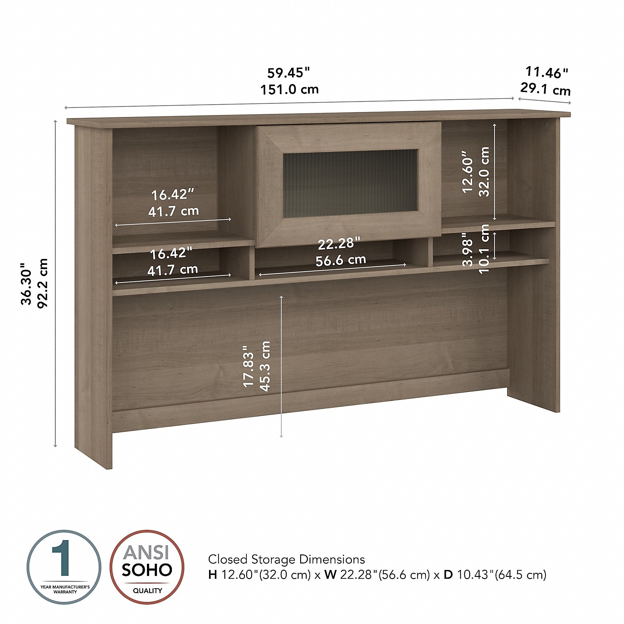 Bush Furniture Cabot 60