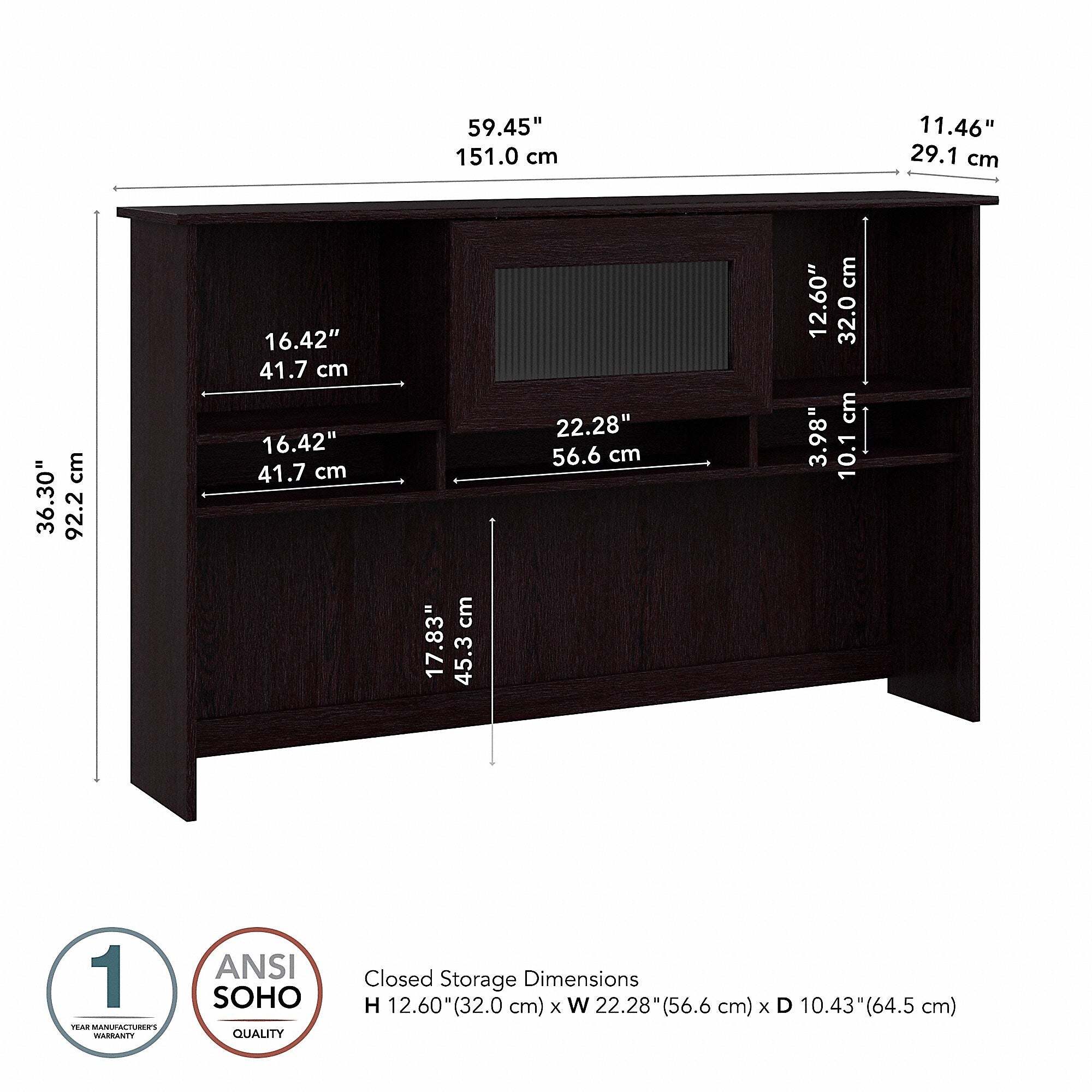 Bush Furniture Cabot 60