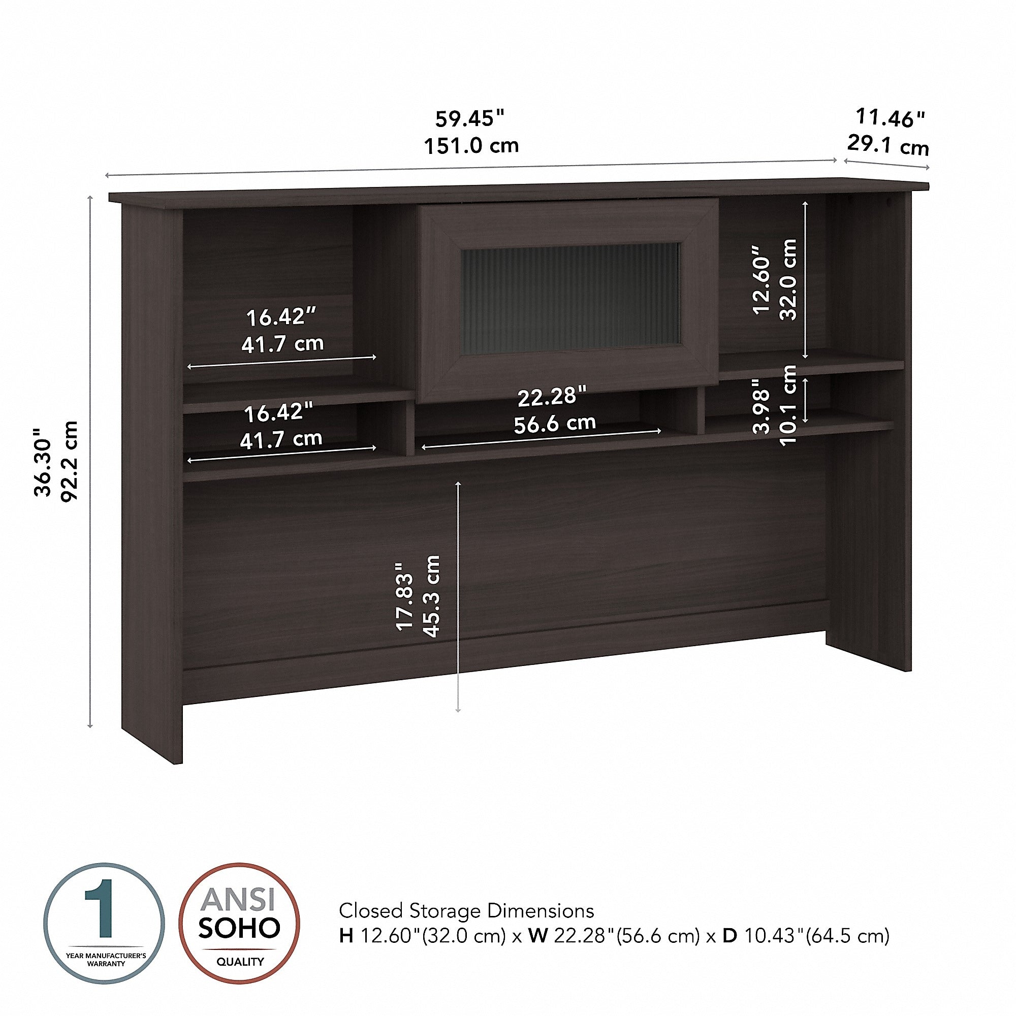 Bush Furniture Cabot 60