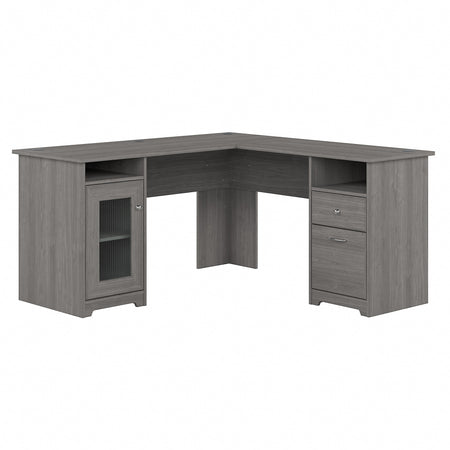 Bush Furniture Cabot 60"W L Shaped Computer Desk, Modern Gray