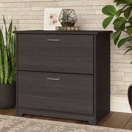 Bush Furniture Cabot Lateral File Cabinet, Heather Gray