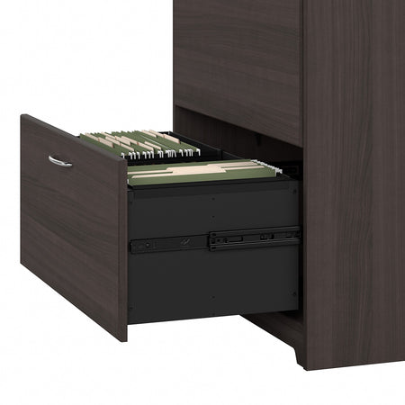 Bush Furniture Cabot Lateral File Cabinet, Heather Gray