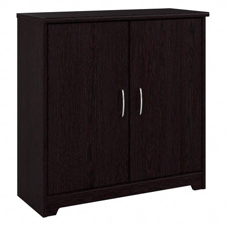 Bush Furniture Cabot Small Storage Cabinet with Doors, Espresso Oak