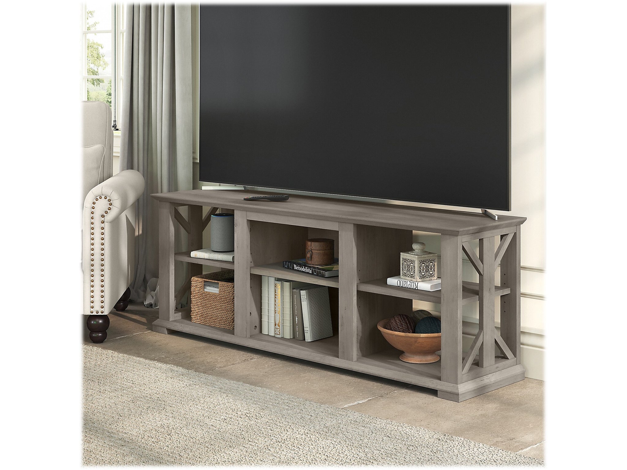 Bush Furniture Homestead TV Stand, Screens up to 70