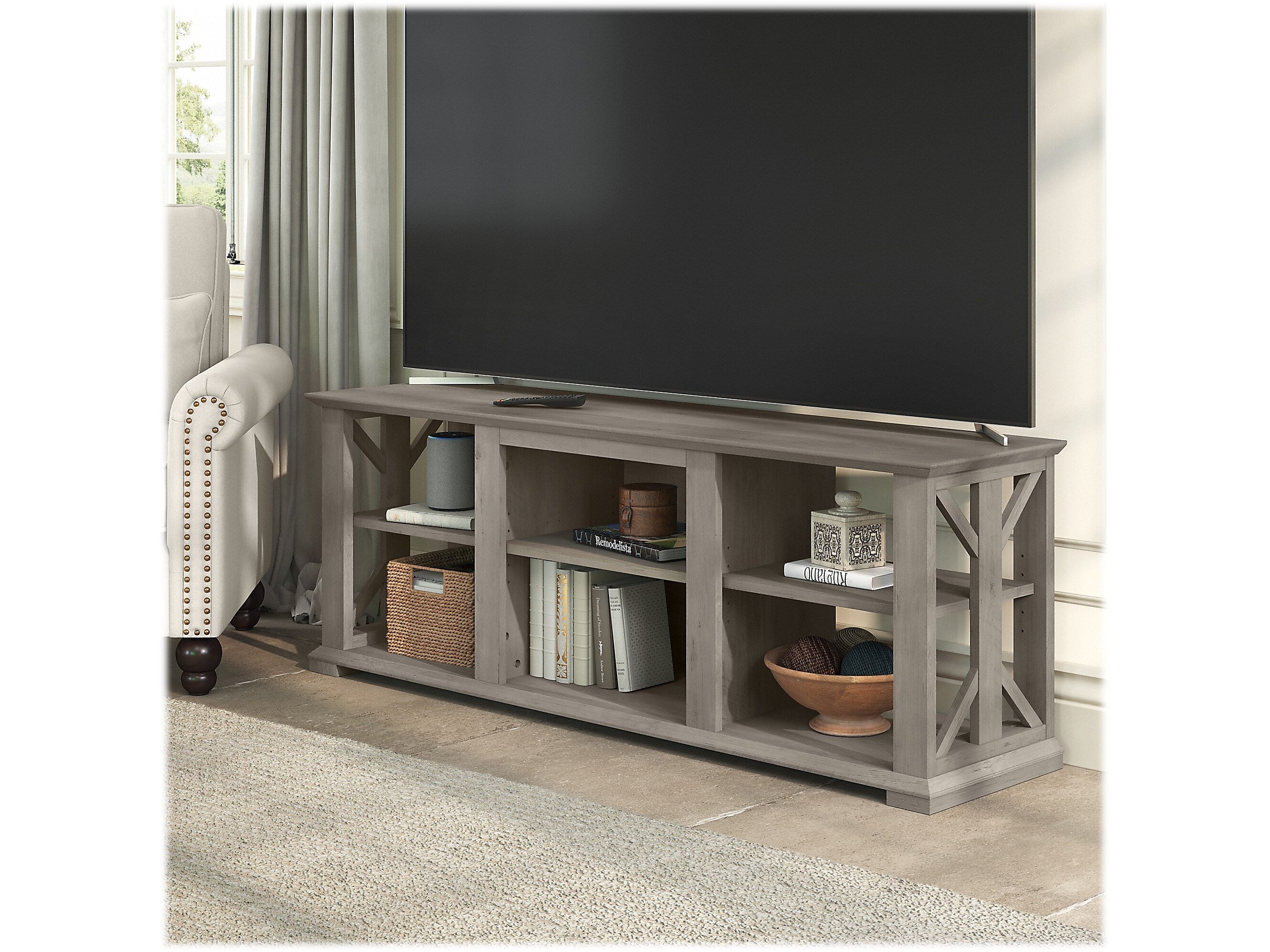 Bush Furniture Homestead TV Stand, Screens up to 70