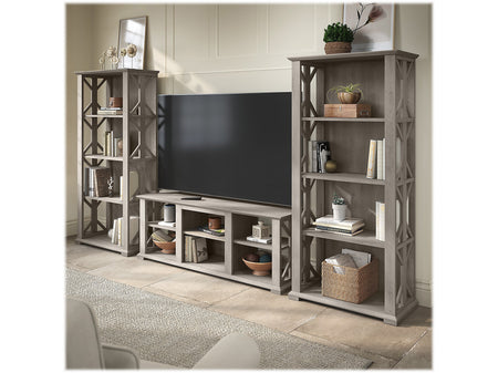 Bush Furniture Homestead TV Stand, Screens up to 70", Driftwood Gray