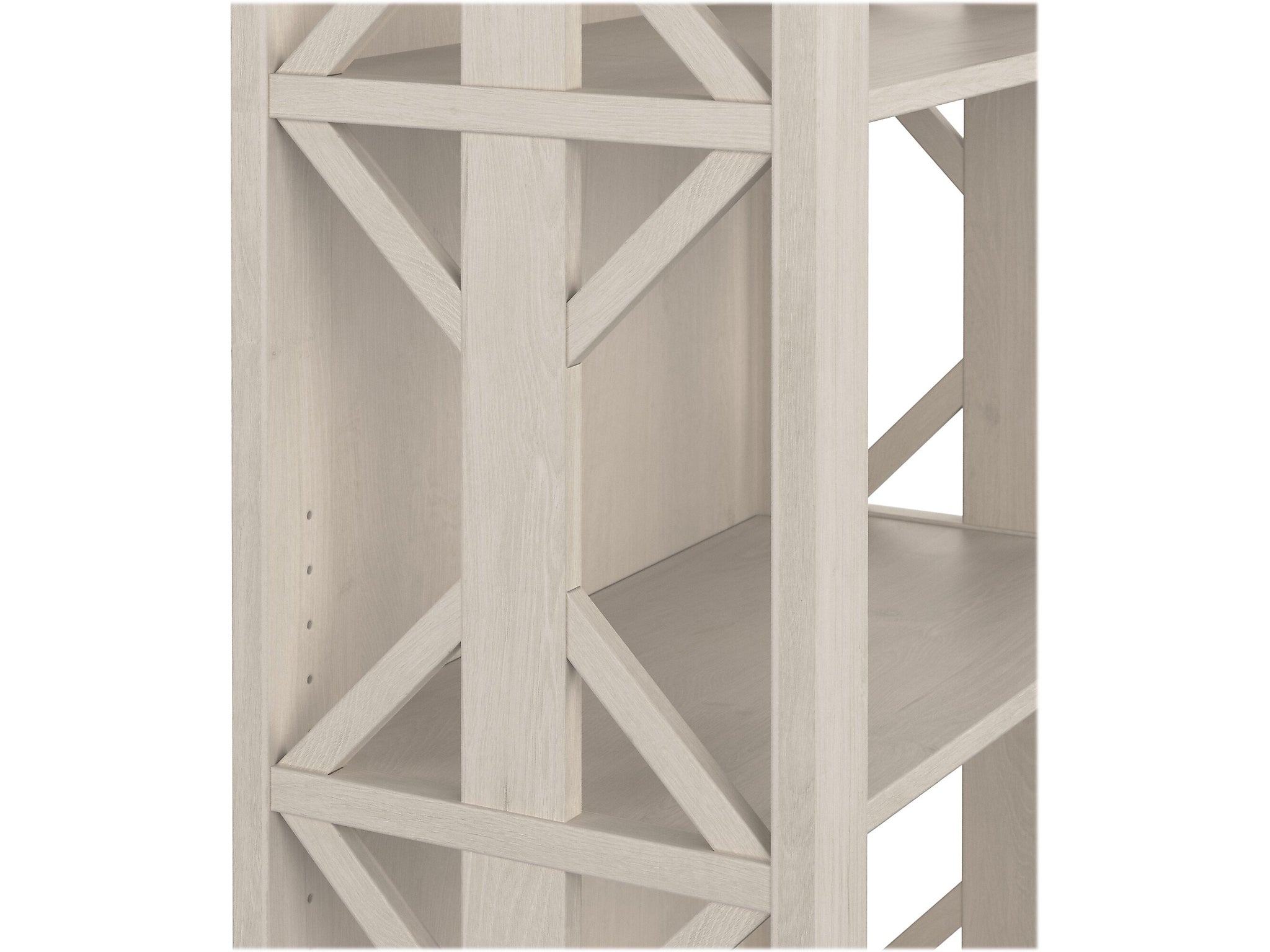 Bush Furniture Homestead TV Stand with 4-Shelf Bookcases, Screens up to 70