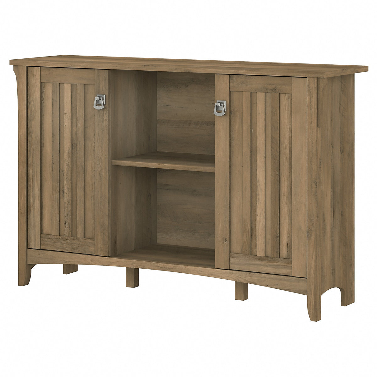 Bush Furniture Salinas 29.96" Accent Storage Cabinet with 3 Shelves, Reclaimed Pine