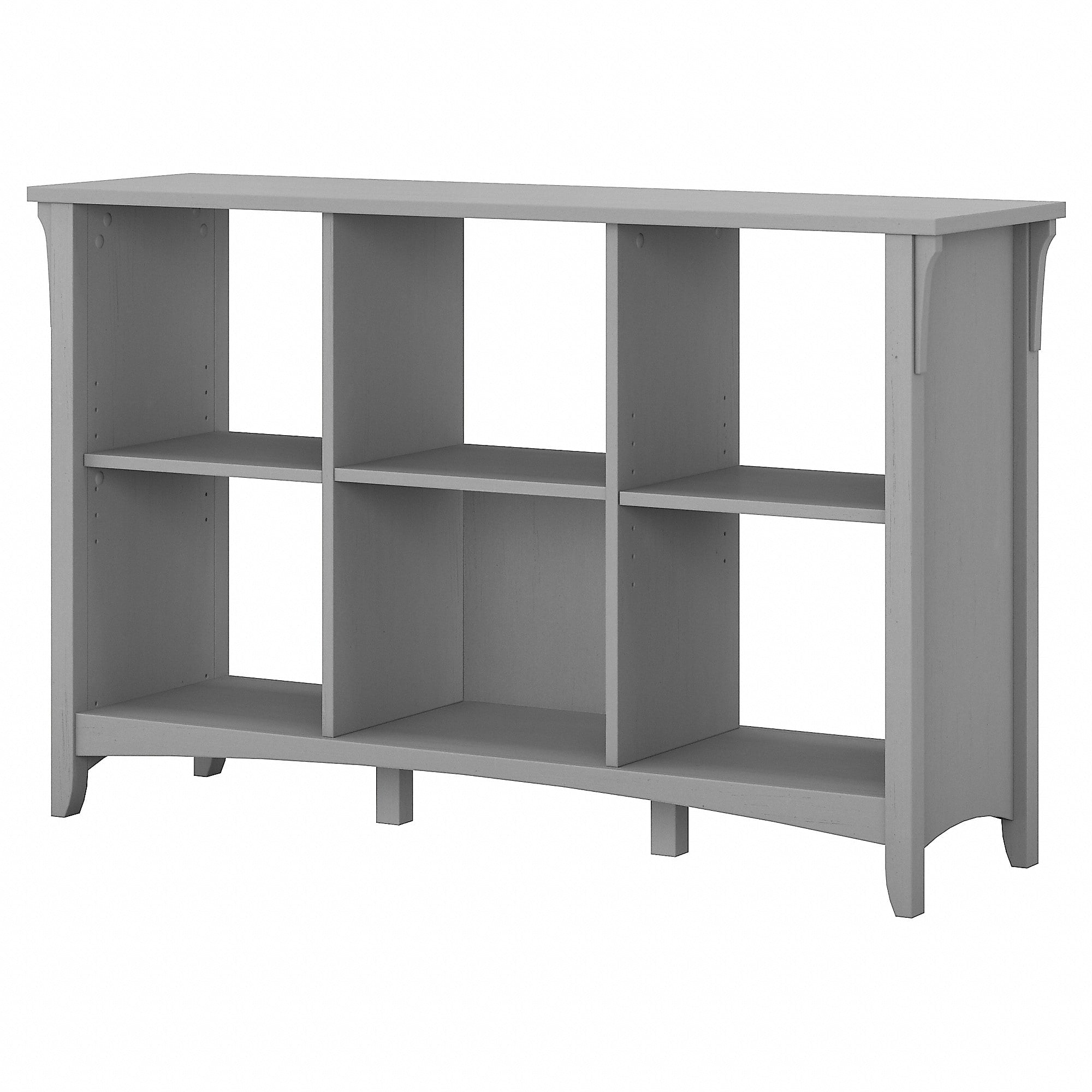 Bush Furniture Salinas 6 Cube Organizer, Cape Cod Gray