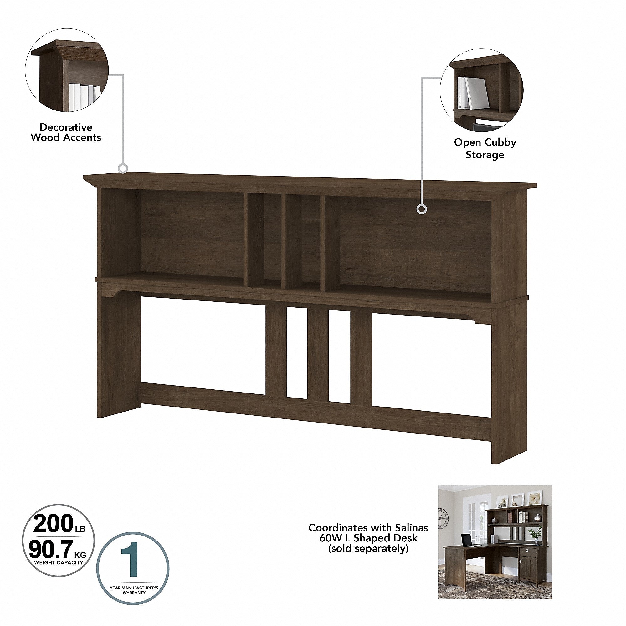 Bush Furniture Salinas 60