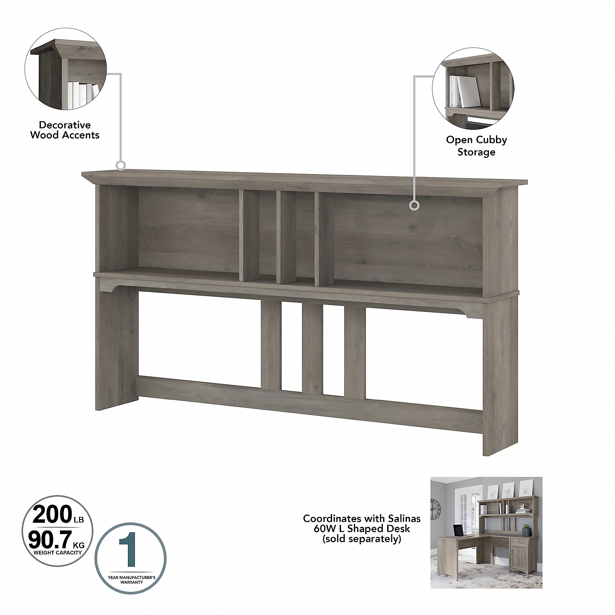 Bush Furniture Salinas 60