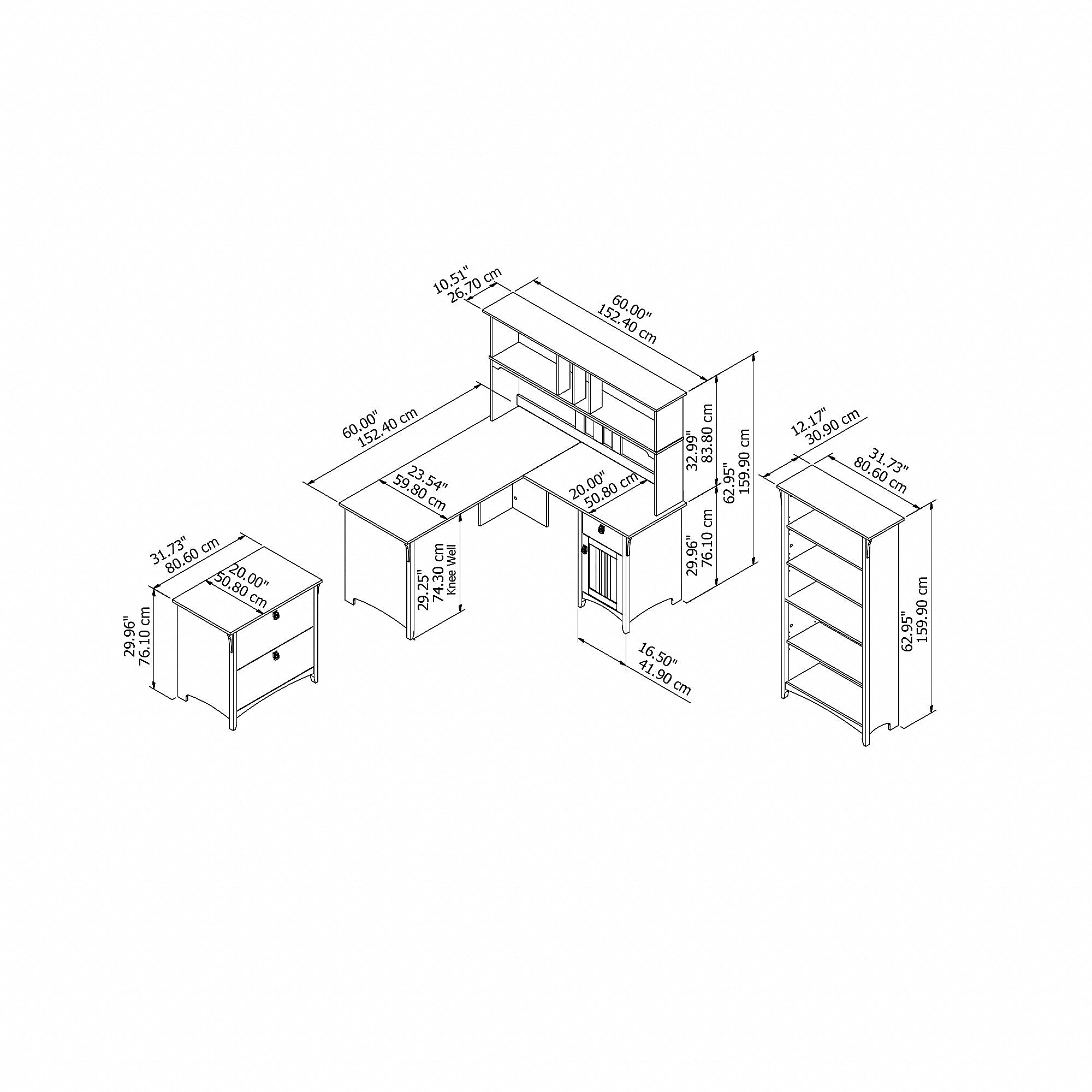 Bush Furniture Salinas 60