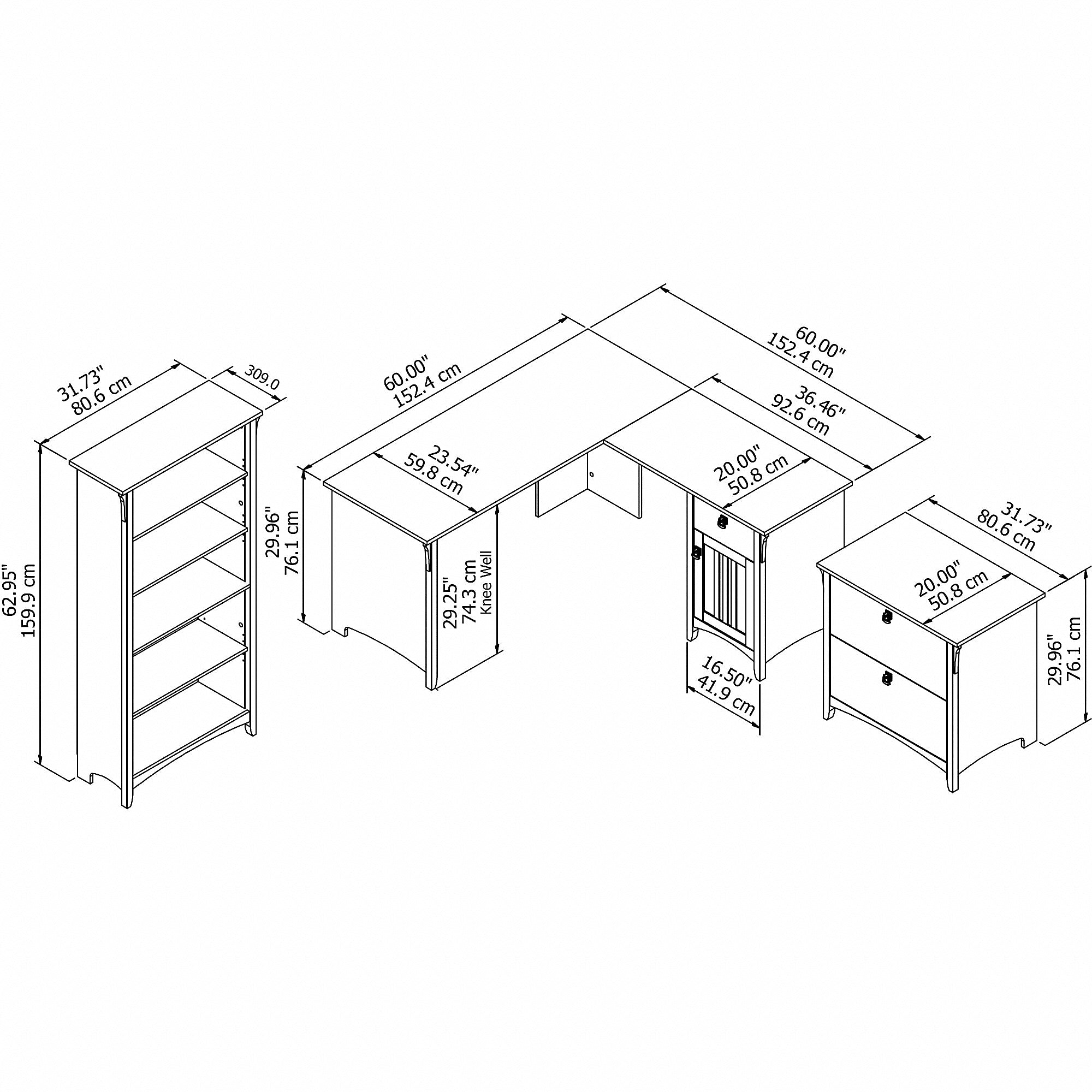 Bush Furniture Salinas 60