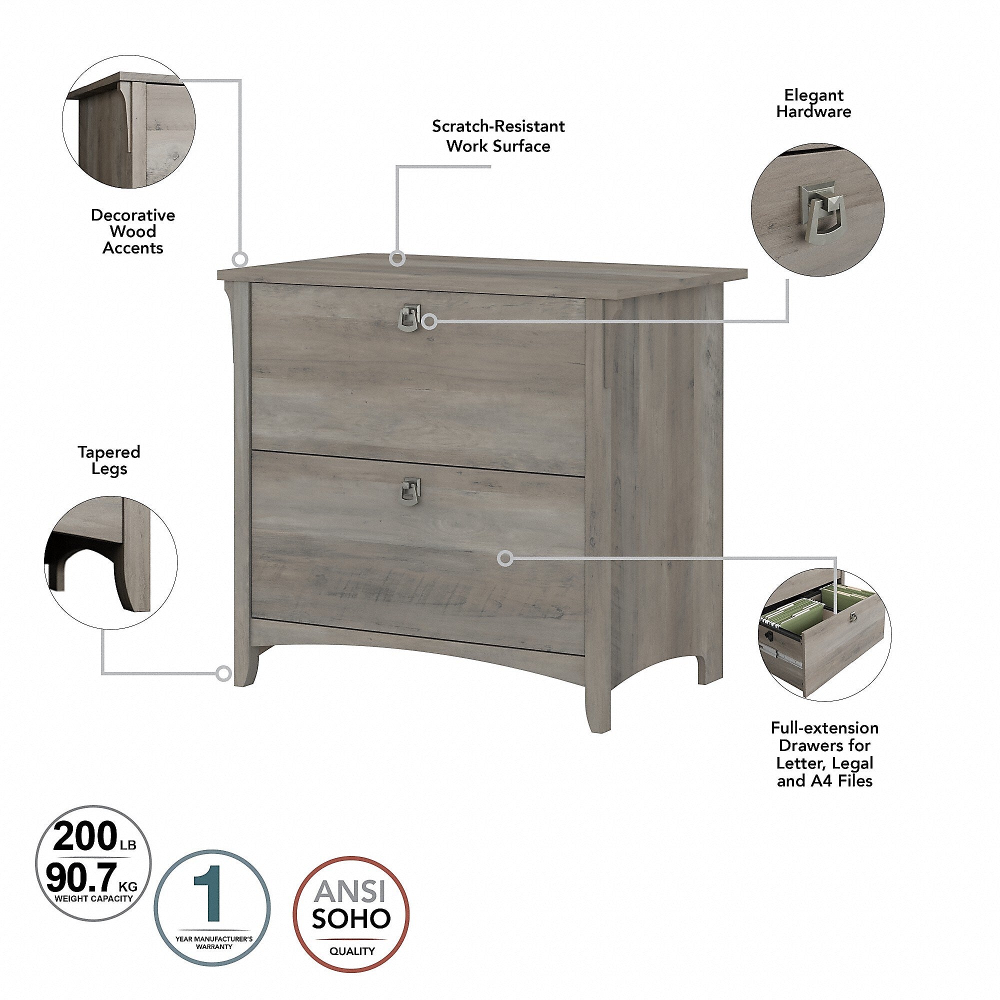 Bush Furniture Salinas 60