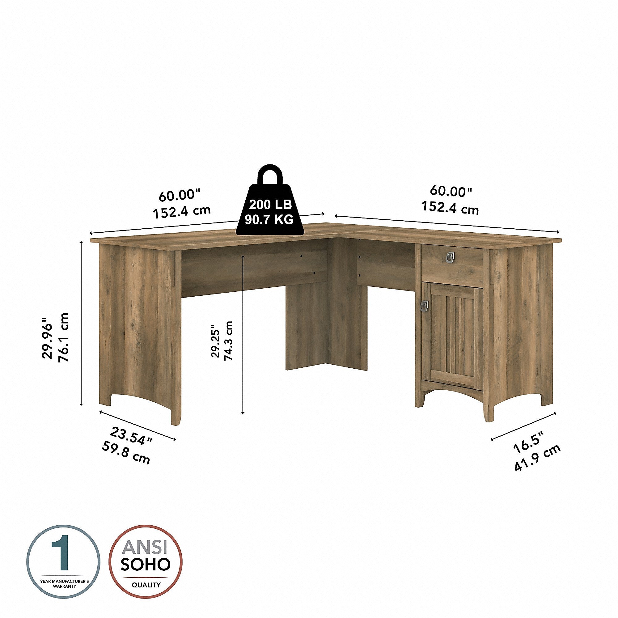 Bush Furniture Salinas 60