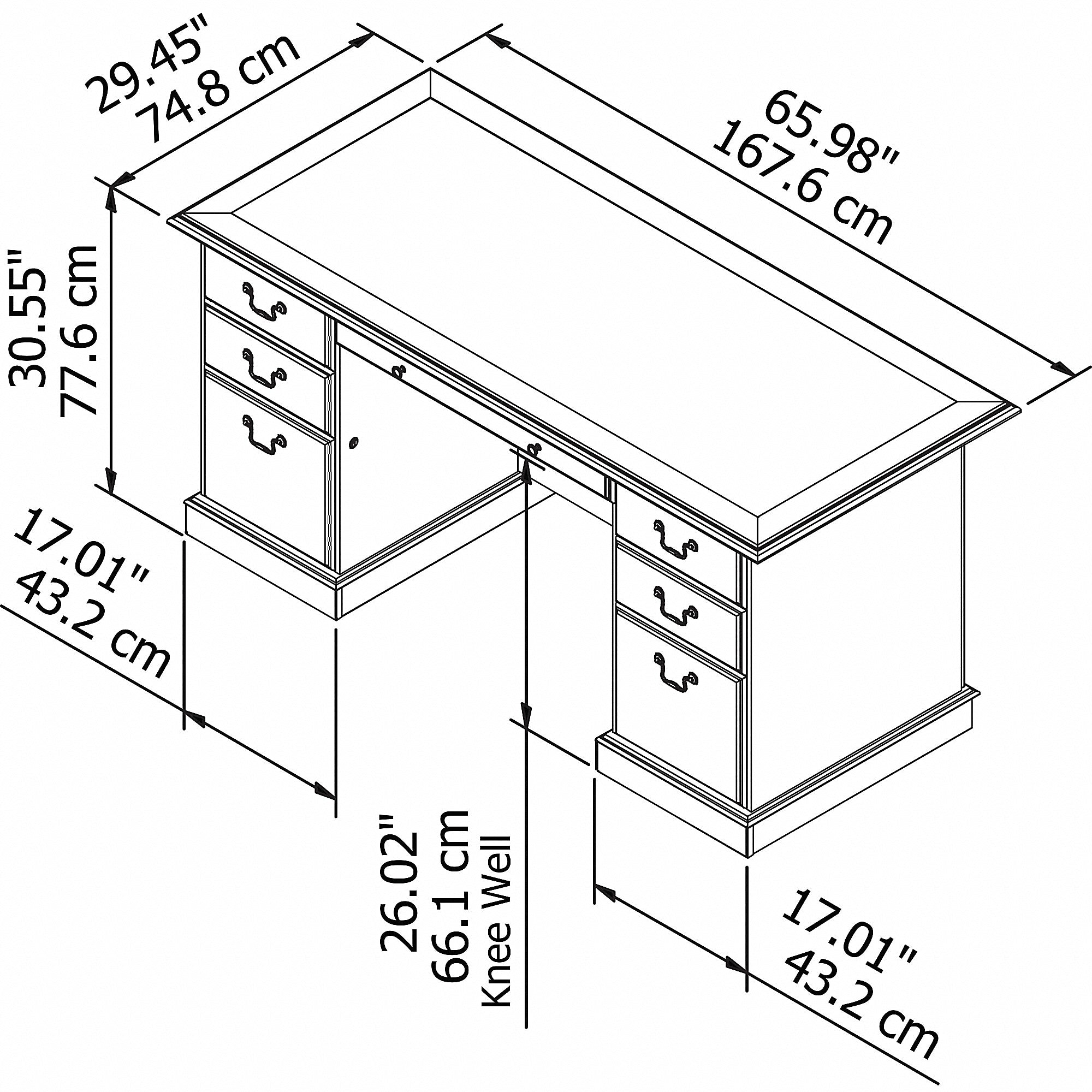 Bush Furniture Saratoga 66