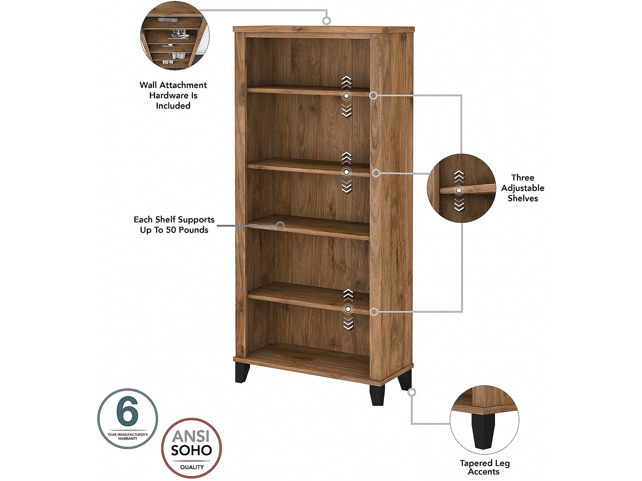Bush Furniture Somerset 72