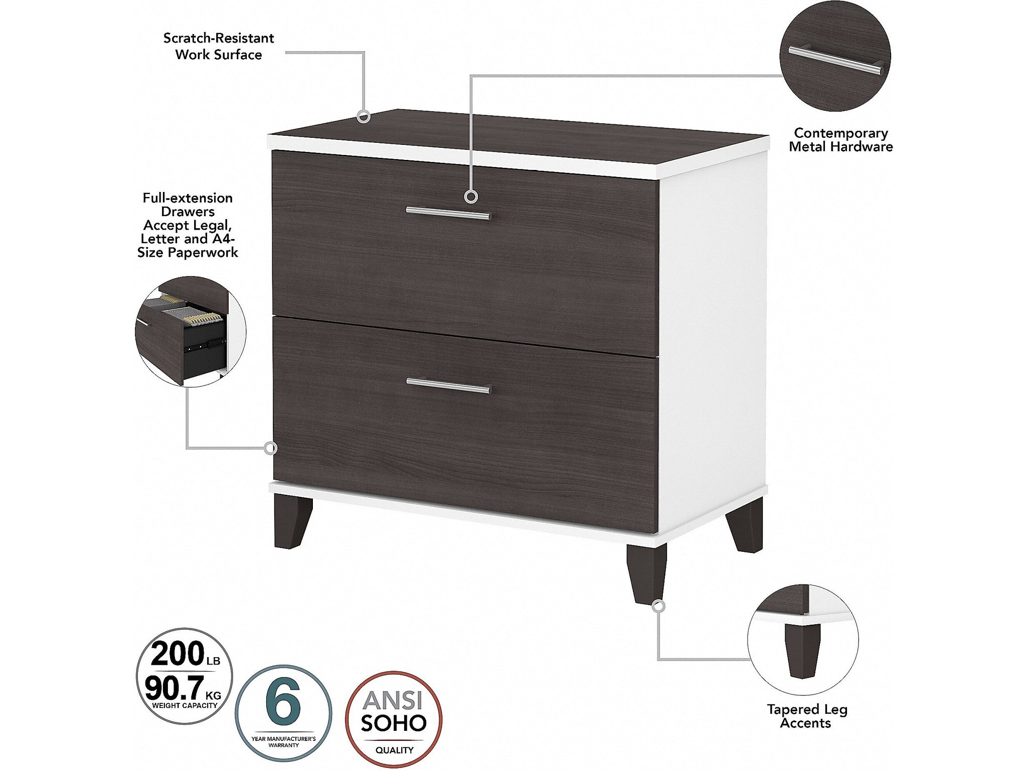 Bush Furniture Somerset 72