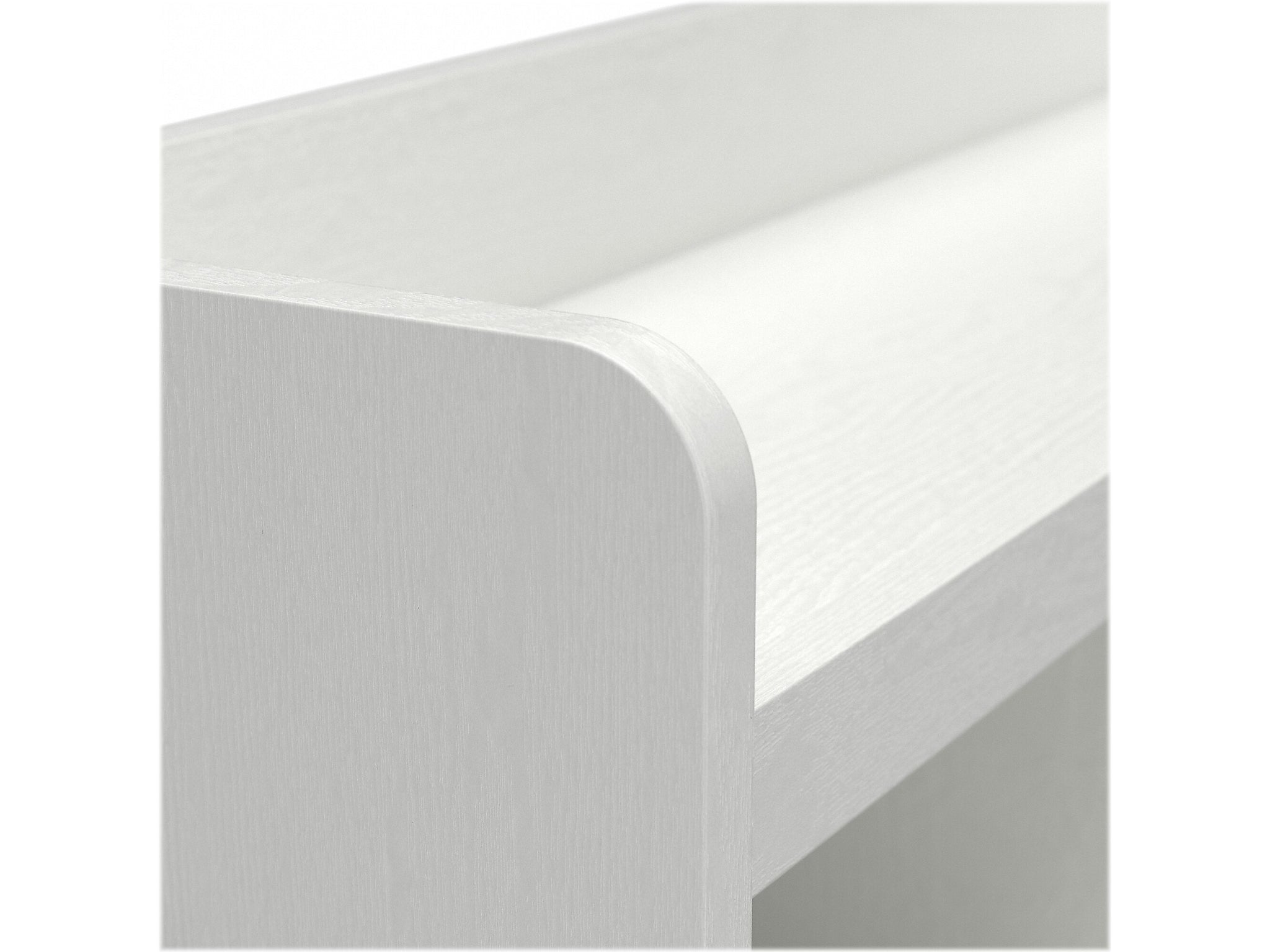 Bush Furniture Woodland 40W Wall Mounted Coat Rack with Shelf, White Ash