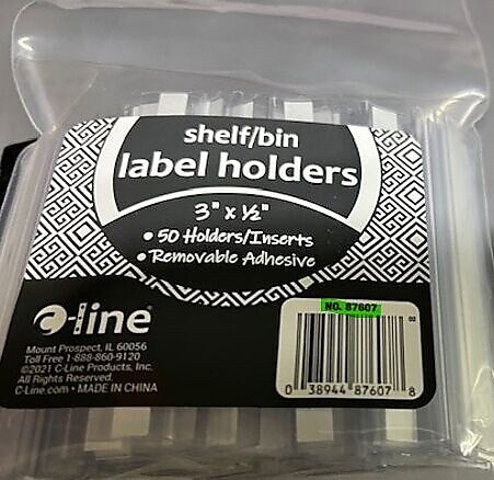 C-Line Best Value Label Holders, 0.5