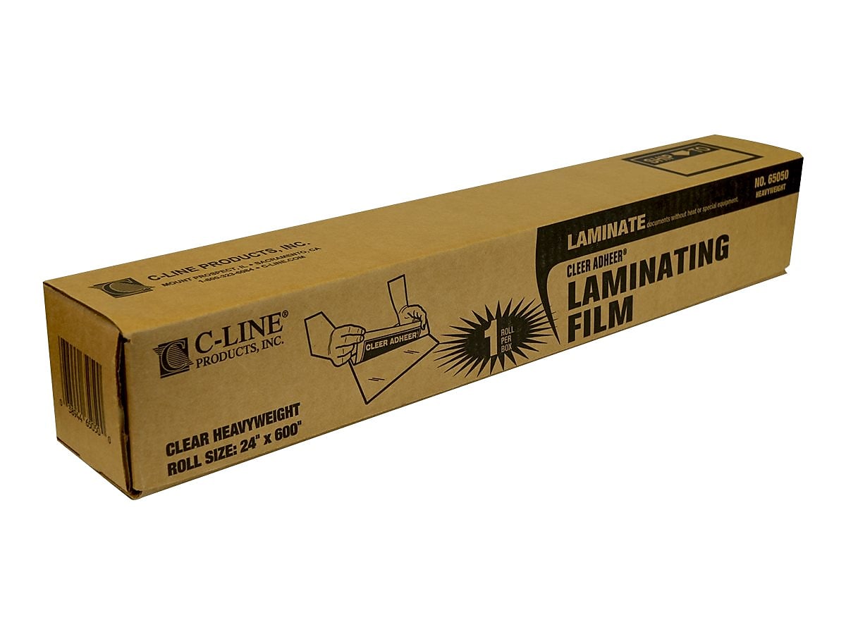 C-Line Cleer Adheer Laminating Film Roll, 2 Mil, 24