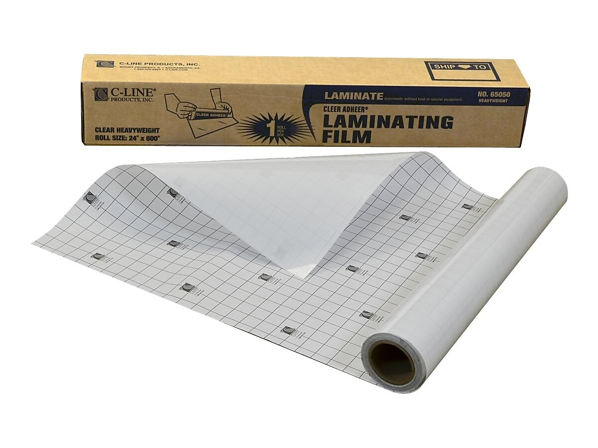 C-Line Cleer Adheer Laminating Film Roll, 2 Mil, 24