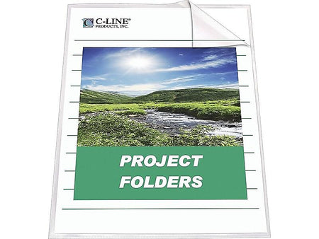 C-Line Document Report Covers, Letter, Clear, 25/Box