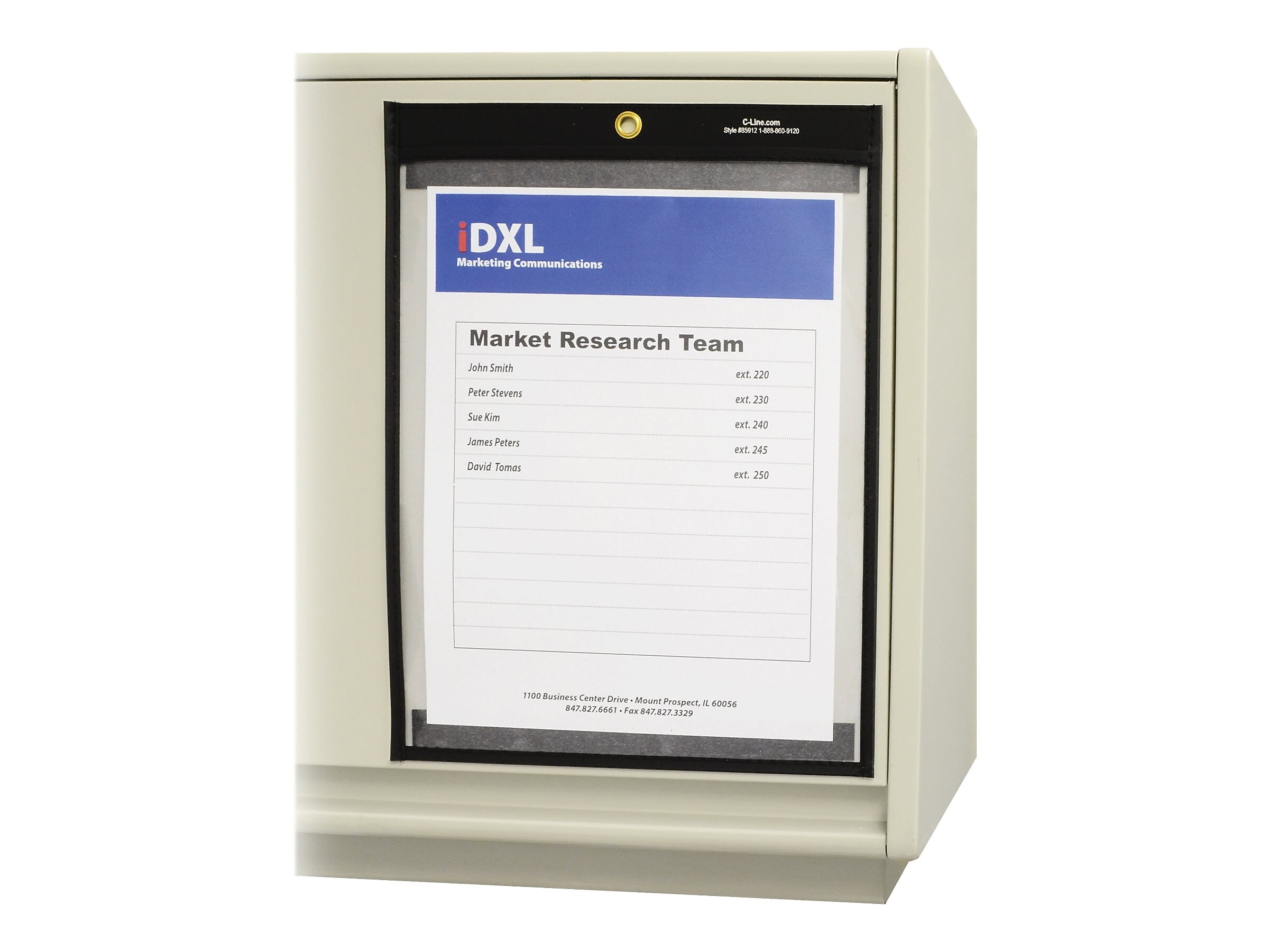 C-Line Magnetic Stitched Job Ticket Holder, 9