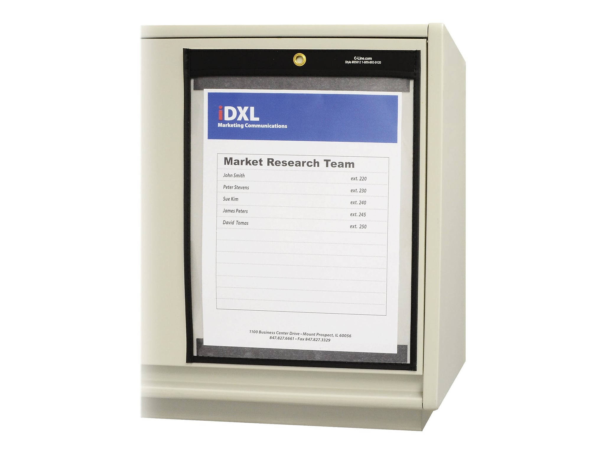 C-Line Magnetic Stitched Job Ticket Holder, 9
