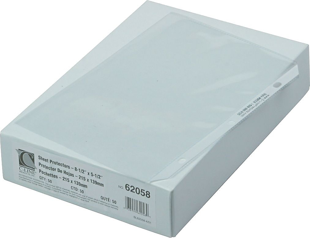 C-Line Mini Heavyweight Sheet Protectors, 8-1/2
