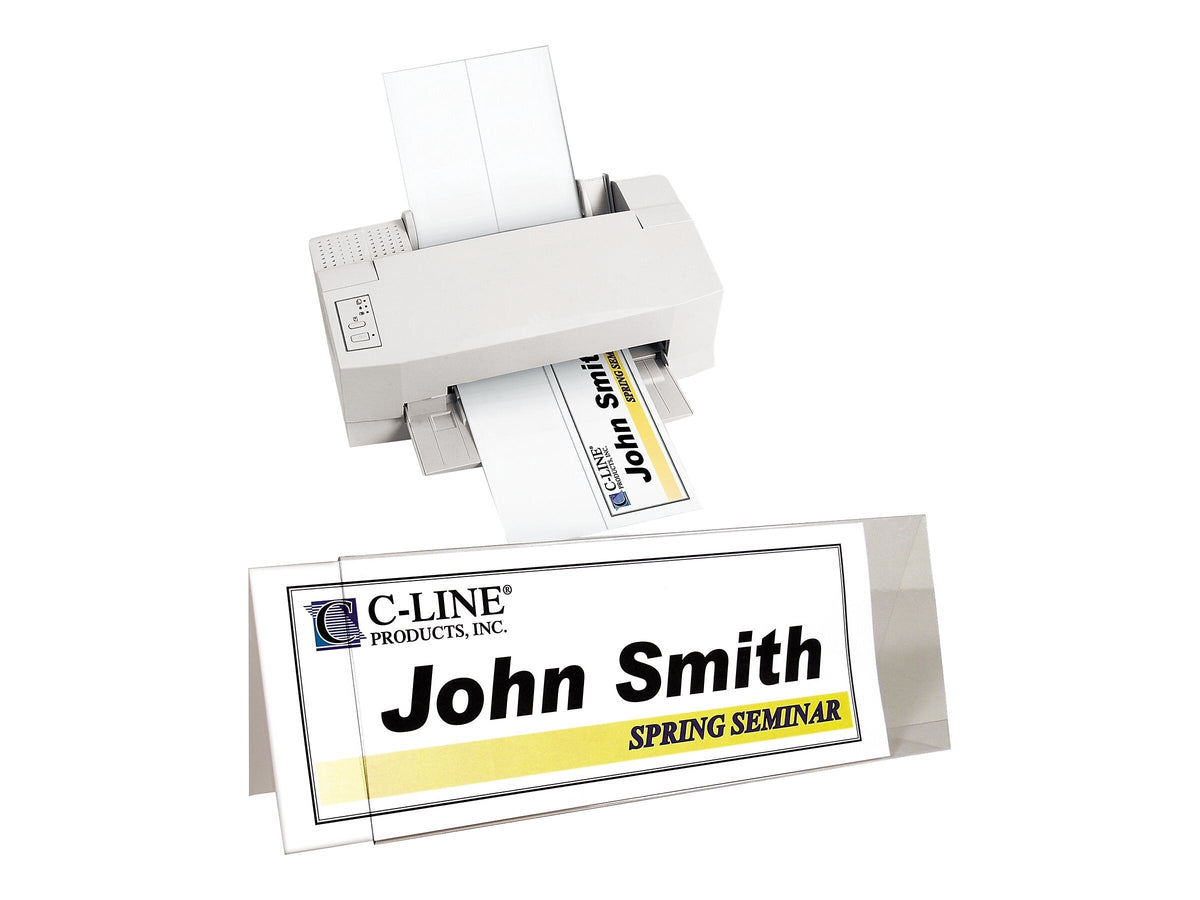 C-Line Sign Holder, 4.25" x 11", Clear Plastic, 25/Box