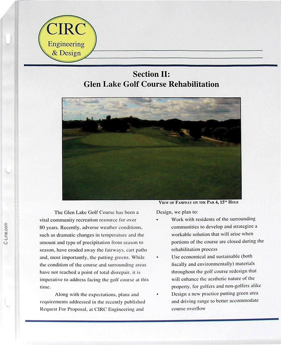 C-Line Standard Weight Sheet Protectors, 8-1/2